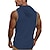 cheap Tank Tops-Men&#039;s Tank Top Waffle Shirt Undershirt Sleeveless Shirt Wife beater Shirt Solid Color Plain Patchwork Flag / National flag Hooded Outdoor Going out Sleeveless Patchwork Embroidery Clothing Apparel