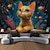 Χαμηλού Κόστους ταπετσαρίες ζώων-αφελής γάτα κρεμαστή ταπετσαρία τοίχου τέχνη μεγάλη ταπισερί τοιχογραφία διακόσμηση φωτογραφία σκηνικό κουβέρτα κουρτίνα σπίτι κρεβατοκάμαρα διακόσμηση σαλονιού κουκουβάγια λιοντάρι