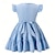 Χαμηλού Κόστους Φορέματα-Παιδιά Κοριτσίστικα Φόρεμα Συμπαγές Χρώμα Αμάνικο Πάρτι ΕΞΩΤΕΡΙΚΟΥ ΧΩΡΟΥ Causal Μοντέρνα Καθημερινά Καθημερινό Πολυεστέρας Καλοκαίρι Άνοιξη Φθινόπωρο 2-13 χρόνια Μπλε Απαλό