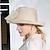 זול כובע מסיבות-כובעים סיבי באולר/כובע כובע דלי כובע קש מסיבת תה חתונה חתונה אלגנטית עם קשת בצבע טהור כיסוי ראש כיסוי ראש