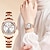 levne Quartz hodinky-OLEVS Dámské Křemenný kreativita Minimalistický Módní Hodinky na běžné nošení Kalendář Datum týden VODĚODOLNÝ Ozdoby Nerez Hodinky