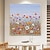billiga Landskapsmålningar-handmålad modern abstrakt anlagd oljemålning väggkonst sommerliche toscana blommor dukmålningar kök vardagsrum heminredning (ingen ram)