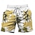 abordables Shorts imprimés pour hommes-short de bain pour hommes en cocotier short hawaïen maillot de bain cordon de serrage avec doublure en maille taille élastique court vacances plage streetwear