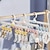 baratos Arrumação e Organização-2 peças de cabides giratórios - cabides domésticos para roupas de bebê com vários clipes para roupas íntimas, meias, evitando escorregões, ideais para secar e pendurar