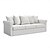 preiswerte Sofabezug-100% Baumwolle Bezug 3-Sitzer Sofa Bezug einfarbig Abdeckung