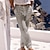levne plátěné kalhoty-Pánské Plátěné kalhoty Kalhoty Letní kalhoty Plážové kalhoty Tlačítko Kapsy Záhyby Bez vzoru Pohodlné Prodyšné Denní Dovolená Plážové Havajské Cikánský Bílá Khaki
