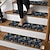 olcso lépcsős szőnyegek-1db márványmintás lépcsőszőnyeg modern poliészter tpr alsó csúszásmentes szőnyeg 30 &quot;x8&quot; beltéri lépcsőszőnyeg, falépcsőre alkalmas, lépcsőszőnyeg mindenre