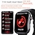 זול שעונים חכמים-f100 שעון חכם bluetooth call מסך גדול 2.1 אינץ&#039; ecg hrv 24 שעות שעון דופק בריאות sos גברים נשים שעון חכם
