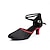 abordables Chaussures de bal, de danse moderne-Femme Chaussures Modernes Chaussures de danse Danse de Salon Rumba Chaussures de danse Collections de fêtes Fête / Soirée Professionnel Talon épais Bout rond Boucle Adulte Noir et Or Noir / Rouge