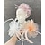 abordables Chapeaux et coiffes-Fascinateurs Coiffure Casque Filet Chapeau Voile Mariage Journée des dames Avec Fleur Volants Casque Couvre-chef