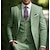 abordables Trajes-Trajes de graduación para hombre, color rosa y morado, trajes de boda de color liso, 3 piezas, corte a medida, un solo pecho, un botón, 2024