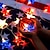 ieftine Fâșii LED-10ft 20 LED-uri decor patriotic lumini cu stele Ziua Independenței lumini cu zâne stea cu telecomandă 8 moduri alimentate cu baterie Decorarea petrecerii casei de vacanță