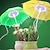 billige Plantevekstlamper-vokse lys paraply formet plante vokse lys for innendørs kreativ paraply led vokse lys fullt spekter usb simulering sollys dimming timing plante vekst lampe atmosfære natt lys
