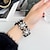 abordables Bracelets Apple Watch-Bijoux Bracelet Compatible avec Bracelet Apple Watch 38mm 40mm 41mm 42mm 44mm 45mm 49mm Diamant bling Perlé Ajustable Alliage Perles Bracelet de remplacement pour iwatch Ultra 2 Series 9 8 7 SE 6 5 4