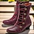 Χαμηλού Κόστους Μπότες αστραγάλου-Γυναικεία Μπότες Μπότες με κουμπί Bullock Παπούτσια Μεγάλα Μεγέθη ΕΞΩΤΕΡΙΚΟΥ ΧΩΡΟΥ Καθημερινά Συμπαγές Χρώμα Μποτάκια μποτάκια Χειμώνας Γατίσιο Τακούνι Στρογγυλή Μύτη Κομψό Βίντατζ Μοντέρνα Φο Δέρμα