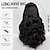 cheap Synthetic Lace Wigs-Synthetic Lace Wig Wavy Style 24 inch Natural Middle Part 13x4x1 T Part Lace Front Wig Women&#039;s Wig Black