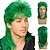Χαμηλού Κόστους Περούκες μεταμφιέσεων-Συνθετικές Περούκες Δεκαετία 80 Σγουρά Με αφέλειες Μηχανοποίητο Περούκα Μακρύ Ανοικτό Καφέ Μαύρο Α&#039;1 A4 A5 Συνθετικά μαλλιά Ανδρικά Στολές Ηρώων Μαλακό Φυσικό Μαύρο Πράσινο Πορτοκαλί