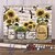 voordelige schilder-, teken- en kunstbenodigdheden-diy acrylverfkit zonnebloemen olieverfschilderij op nummer op canvas voor volwassenen uniek cadeau woondecoratie 16 * 20 inch