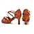 abordables Vêtements de danse-chaussures latines pour femmes avec jupe portefeuille 2 pcs chaussures de danse talon haut bout rond boucle pratique en salle chacha basique soirée soirée professionnelle élégante performance jupes d&#039;entraînement