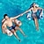 cheap HawaiianSummer Party-Inflatable Floating Drainage U-shaped Swimming Circle Buoy Beginner&#039;s Swimming Circle