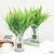 billige Kunstig blomst-18-pak kunstig bostonbregne realistiske kunstige blomster plante syv-blads persisk græs, boston bregner, perfekt indendørs og udendørs grønt indretning