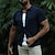 お買い得  メンズボタンアップシャツ-男性用 シャツ ボタンアップシャツ カジュアルシャツ サマーシャツ ビーチシャツ ネイビーブルー 半袖 平織り ラペル ハワイアン 祝日 衣類 ファッション カジュアル 快適