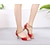 abordables Zapatos de baile latino-zapatos latinos para mujer sandalia de fiesta interior tacón personalizado peep toe mocasines adulto marrón
