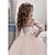 cheap Party Dresses-Kids Girls&#039; Party Dress Solid Color Long Sleeve Performance Mesh Princess Sweet Mesh Mid-Calf Sheath Dress Tulle Dress Summer Spring Fall 2-12 Years White Ivory Red