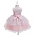 cheap Dresses-Toddler Girls&#039; Party Dress Solid Color Sleeveless Wedding Christmas Embroidered Tie Knot Active Cute Rayon Midi Tulle Dress Summer Spring Fall 1-3 Years Pink