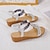 billige Sandaler til kvinner-kvinners sommerkilesandaler med anti-skli design strass dekor sandaler boho bohemia strand kile sandaler gull sandaler svarte sandaler slipe sandaler