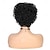 levne Přírodní paruky bez připínání-krátké kudrnaté paruky z lidských vlasů pro černé ženy 6 palců afro výstřední kudrnaté brazilské panenské lidské vlasy krátké skřítčí střih přírodní černé paruky