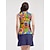 abordables Collection de créateurs-Femme T-shirt POLO Orange Sans Manches Top Vêtements de golf pour femmes, tenues, vêtements