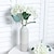 billiga Konstgjorda blommor och vaser-realistisk artificiell hortensiagren för hem- eller kontorsinredning