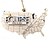 cheap Gifts-Solar Eclipse 2024 Ornament, Wooden 2024 Eclipse Keepsake, Totality Ornament, Path of Totality States Ornament, Eclipse Souvenir - 12 Different States Texas, New York