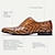 voordelige Heren Oxfordschoenen-Voor heren Kleed schoenen Leer Italiaans volnerf rundleer Comfortabel Anti-slip Veters Zwart Leger Groen Rood