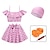 ieftine Copii&quot;-Costum de baie pentru fete, roz, șapcă, costum de baie pentru copii, bretele elastice înalte, set din două piese cu plutitor pentru braț&amp;amp; pompa