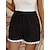 cheap Women&#039;s Shorts-Women&#039;s Shorts Polyester Plain Black Active High Waist Short