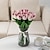 ieftine Evenimente de evenimente și petreceri-10 bucăți flori artificiale de lalele din PU realiste: perfecte pentru decorul casei, decorațiuni de nuntă și evenimente - lalele cu senzație realistă pentru un plus de eleganță
