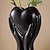 abordables Sculptures-Vase à fleurs en résine au design du corps humain – tenant une forme de cœur, vase décoratif moderne unique, idéal pour centre de table à manger, restaurant, salon, décoration de mariage.