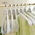cheap Clothing Rack Storage-10-Pack Folding Clothes Hangers - Multi-functional for Home, Balcony, Travel, Business Trips; Portable Storage, Wide Shoulder, Traceless, Clothes Drying Rack