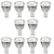 abordables Focos LED-Bombillas LED gu10 no regulables, luz cálida de 3000k, bombillas LED de 5w para cocina, campana extractora, sala de estar, dormitorio, iluminación empotrada en riel, 10 Uds.