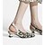 abordables Zapatos casuales de mujer-Mujer Tacones Tallas Grandes Zapatos Flyknit Boda Exterior Trabajo Leopardo A Rayas Tacón de gatito Dedo Puntiagudo Elegante Moda Clásico Zapatos de Paseo Punto Flying Weaving Mocasín Almendra
