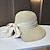 Χαμηλού Κόστους Καπέλα για Πάρτι-Καπέλα Καλύμματα Κεφαλής Ακρυλικό / Βαμβάκι Άχυρο Τύπου bucket Ψάθινο καπέλο Καπέλο ηλίου Causal Αργίες Κομψό Ρετρό Με Κορδέλες Καθαρό Χρώμα Ακουστικό Καπέλα