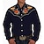billige Historiske kostymer og vintagekostymer-كلاسيكي Retro / vintage 18. århundre delstaten Texas Bluse / Skjorte West Cowboy Herre Maskerade Hverdag Trøye