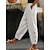 cheap Women&#039;s Cotton Linen Pants-Women&#039;s Linen Pants Chinos Cotton And Linen Hole Full Length Grey All Seasons