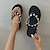 ieftine Sandale de Damă-sandale flip flop cu platformă cu lanț de strass pentru femei Sandale flip flops de damă cu strasuri de modă pentru petreceri și nunți roz verde kaki negru