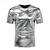 cheap Historical &amp; Vintage Costumes-Retro Vintage 1980s Shiny Metallic T-shirt Disco Men&#039;s Halloween Carnival Performance Club T-shirt