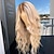 cheap Human Hair Lace Front Wigs-Unprocessed Virgin Hair 13x4 Lace Front Wig 26inch Middle Part Brazilian Hair Natural Wave Blonde Wig 130% 150% 180% Density Balayage Hair For wigs for black women Long Human Hair Lace Wig