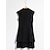 levne ležérní šaty-dámské černé sako bez rukávů řasené knoflíky s límečkem elegantní společenské šaty do práce