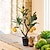 olcso Művirágok és vázák-valósághű citromfa cserepes növény